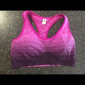 Fuschia sports bra